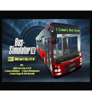 Bus Simulator 16 - MAN Lion s City A 47 M 16 DLC Steam Key GLOBAL